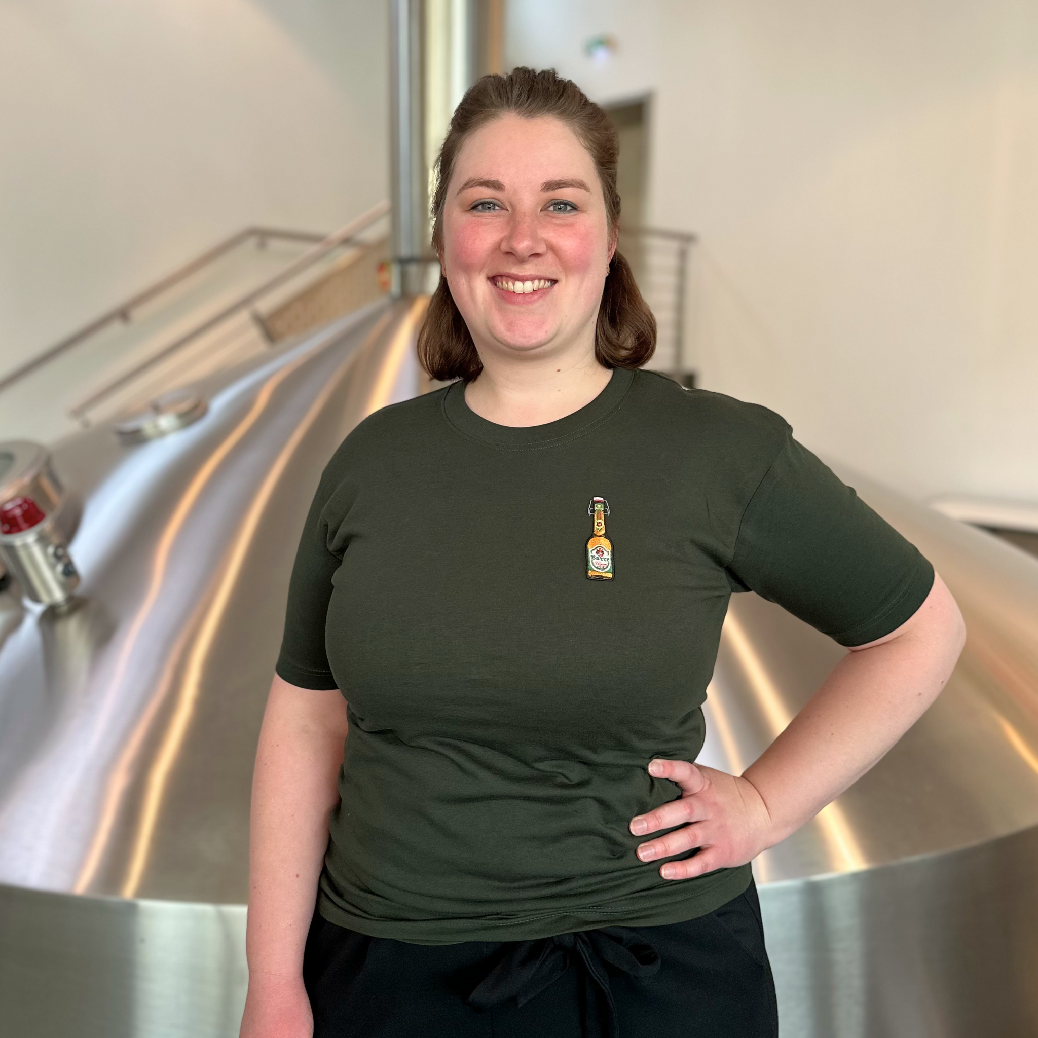 T-Shirt Bügelflasche grün